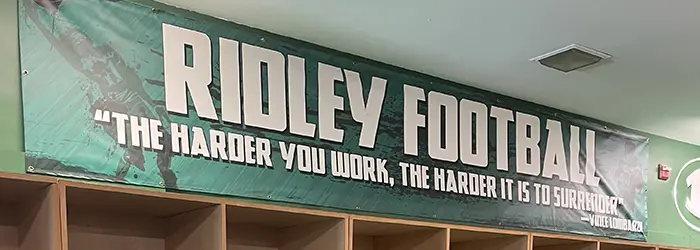 Ridley Raiders Football Locker Room